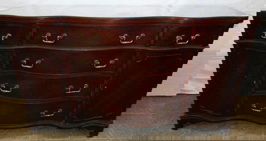 Mahogany Serpentine Front Side Board