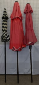 Three Large Umbrellas