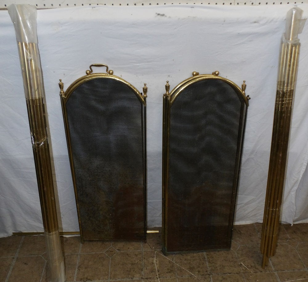 Brass Fire Screen - Brass Rods (1 of 4)