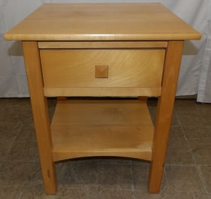 Maple Two Tier One Drawer Stand