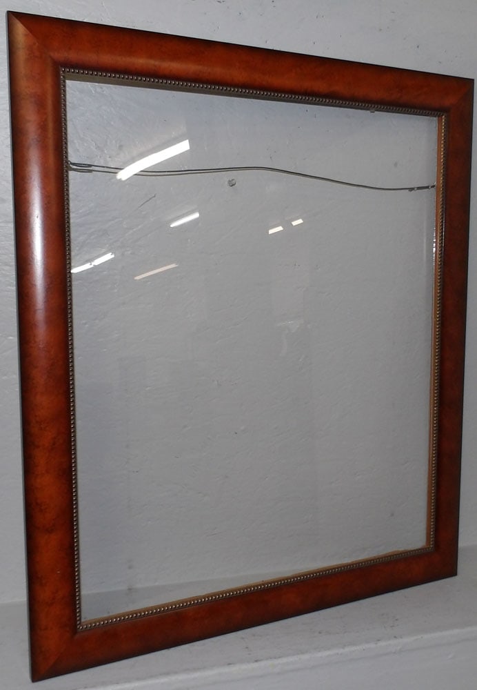Burl Wood Picture Frame: Burl Wood Picture Frame. 27 1/2" x 32" ALL DESCRIPTIONS AND ANY CONDITION STATEMENT GIVEN BY LANGSTON AUCTION GALLERY ARE STRICTLY OPINIONS AND LANGSTON'S SHALL HAVE NO RESPONSIBILITY FOR ERRORS OR OM