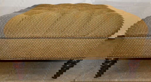 Large Upholstered Ottoman By Alexander Taylor