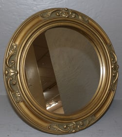 Gilded Framed Round Dressing Mirror