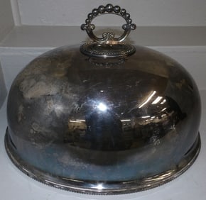 Large Silverplated Meat Dome