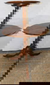 Walnut Two Tier Dumbwaiter