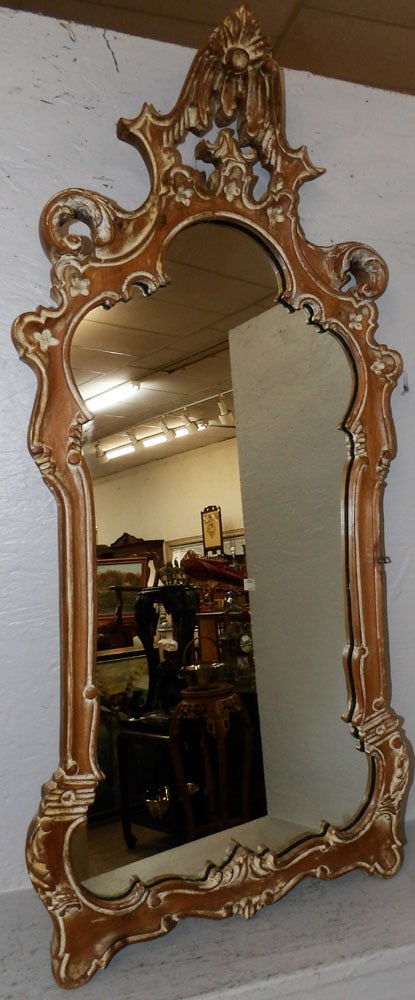 Carved Pine Framed Mirror by La Barge (1 of 5)
