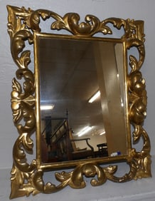 Ornate Open Work Gilded Frame Mirror