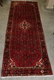 9' 8" x 3' 7" Antique Hand Made Oriental Rug