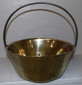 19th Century Polished Brass Jelly Bucket