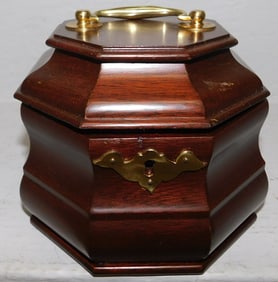 Mahogany Tea Caddy by Virginia Metalcrafters