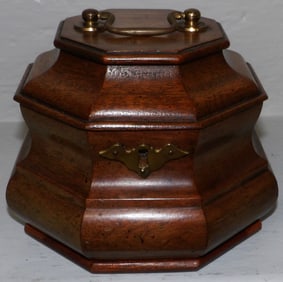 Mahogany Tea Caddy by Henkel Harris