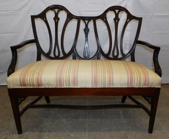 19th Century Mahogany Bench