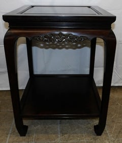 Chinese Rosewood Two Tier Stand