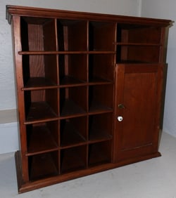 19th C Cherry Cubic Cabinet With One Door