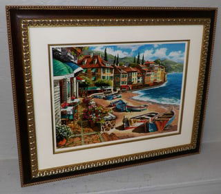 Framed Serigraph By Anatoly Metlan "Siesta" 514/750