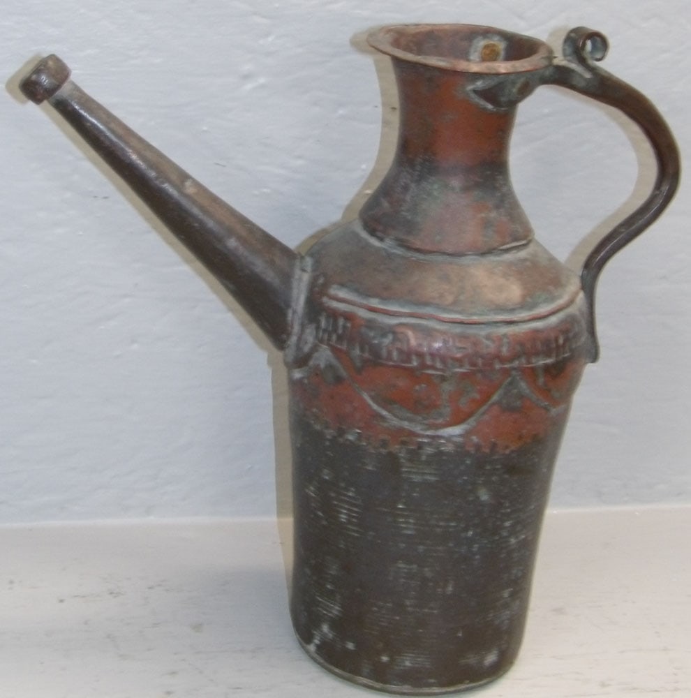 Antique Turkish Copper Watering Ewer (1 of 3)