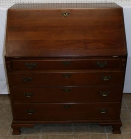 Mahogany Slant Front Desk By Craftique