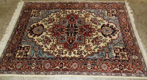 4' 4" X 6' 2" Hand Made Oriental Rug