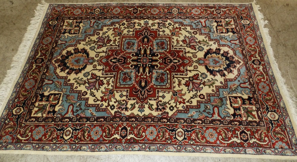 4' 4" X 6' 2" Hand Made Oriental Rug (1 of 4)