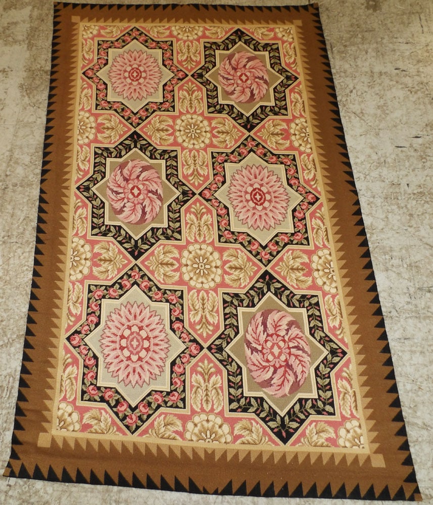 3'  6" X 5' 10'  Needlepoint Rug (1 of 4)