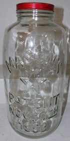 Vintage Masons Country Store Glass Jar 1858