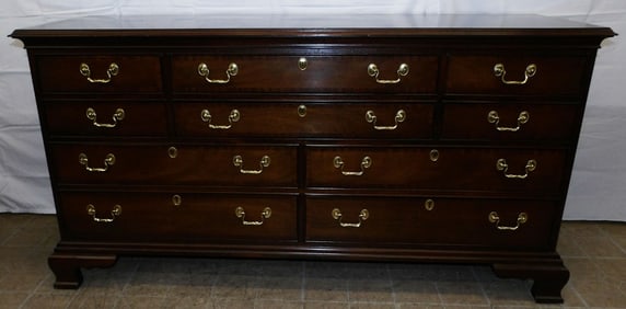Mahogany Ten Drawer Dresser By Councill Craftsman