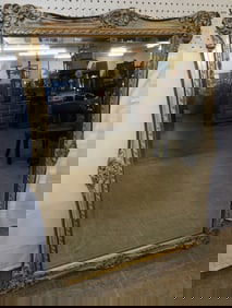 Ornate Gilded Framed Beveled Mirror