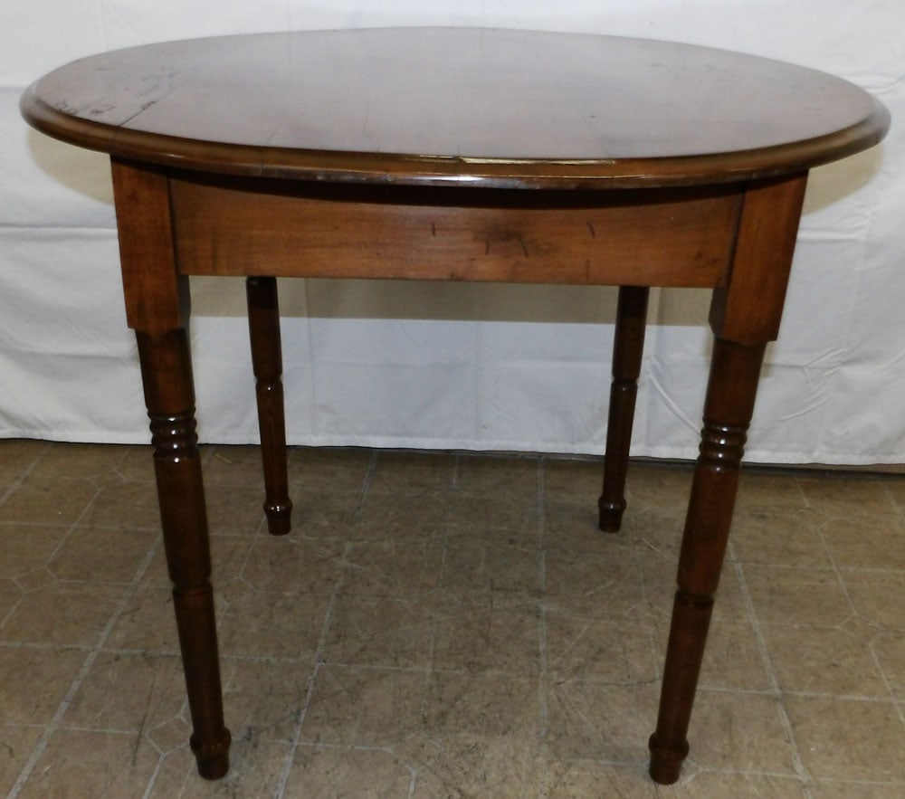 Antique Walnut Round Dining Table (1 of 3)