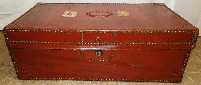 Antique Leather Bound Box