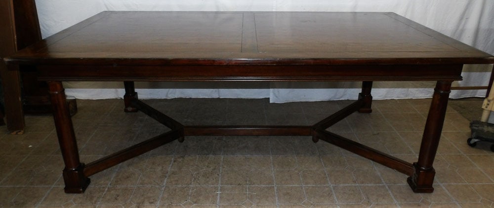 Mahogany Trestle Dining Table By Bernhardt Furniture Co. (1 of 6)