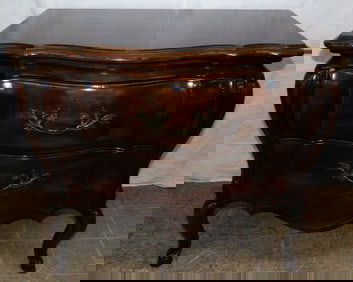 Walnut Bombay Two Drawer Commode By John Widdicombe