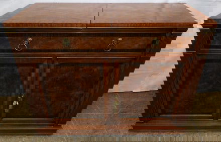 Mahogany & Rosewood Banded Bar Server By Heritage