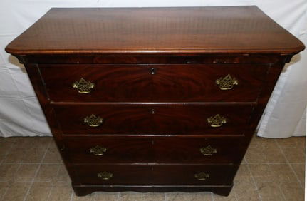 Antique Mahogany Four Drawer Chest