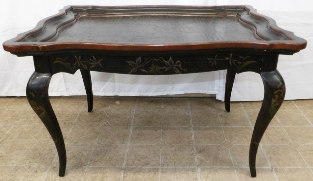 Painted Wood Tea Table by Drexel Heritage (1 of 7)