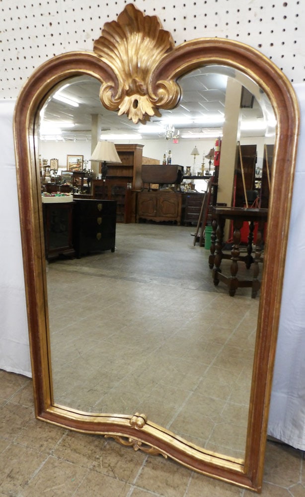 Carved Gilded Wood Frame Mirror (1 of 4)