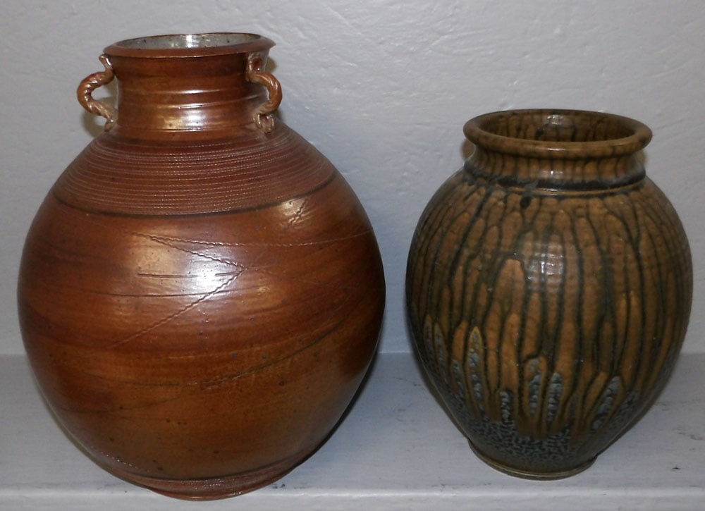 Two Signed Pottery Vases (1 of 5)