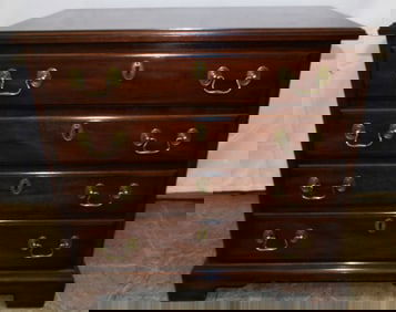 Mahogany Four Drawer Diminutive Chest by Henkel Harris