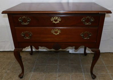 Mahogany Queen Anne Style Lowboy