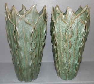 Pair of Mid Century Modern Pottery Vases