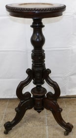 Antique Carved Teak Wood Plant Stand