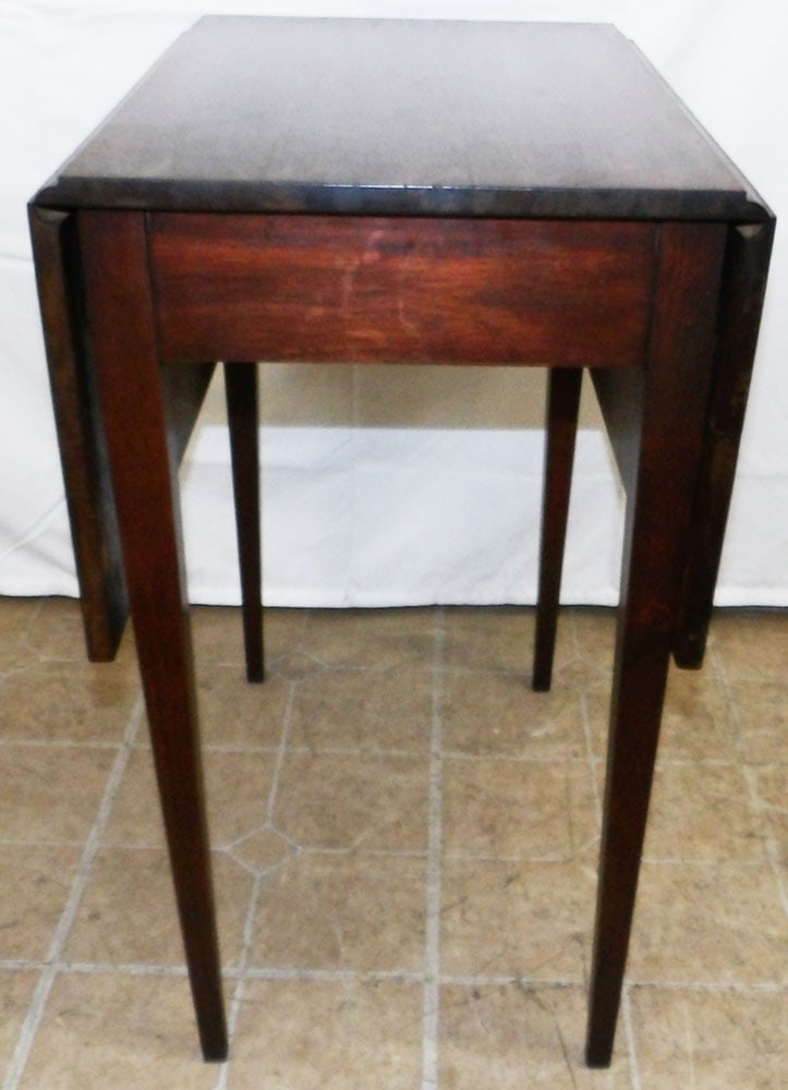 Walnut Bench Made Drop Leaf Table (1 of 4)