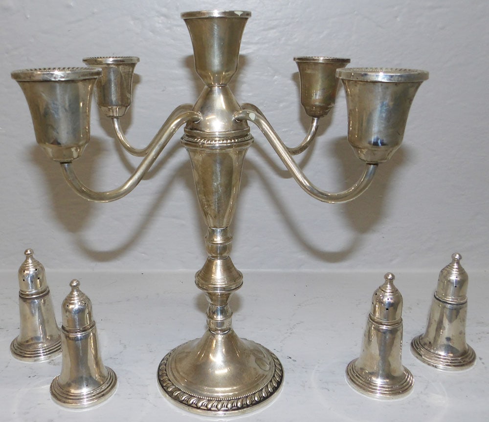 Lot Five Sterling Weighted Items (1 of 3)