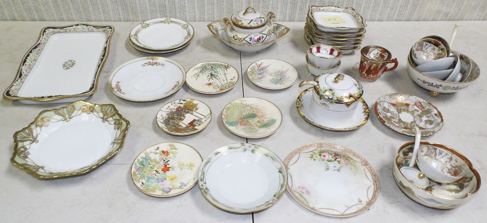 Lot Hand Painted Porcelain Items - Some Nippon