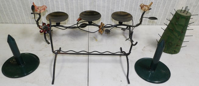 Lot Metal Ware & Wooden Ware