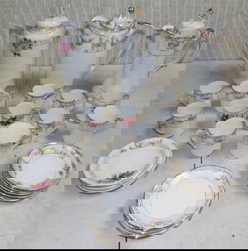 Lot Hand Painted Porcelain Chocolate Sets - Nippon