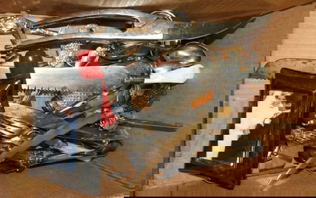 Lot Silver Plate & Metal Items