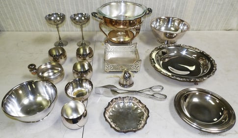 Lot Silver Plate Items