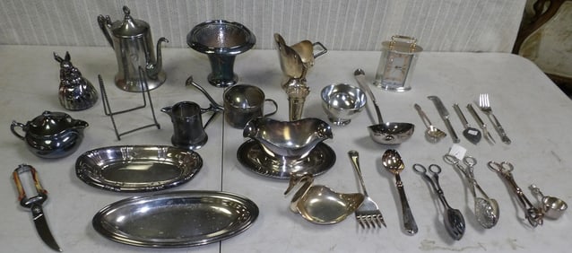 Lot Silver Plate Items