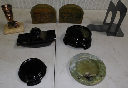 Lot Marble - Glass - Metal Items