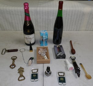 Lot Decorative Bottles & Bottle Openers